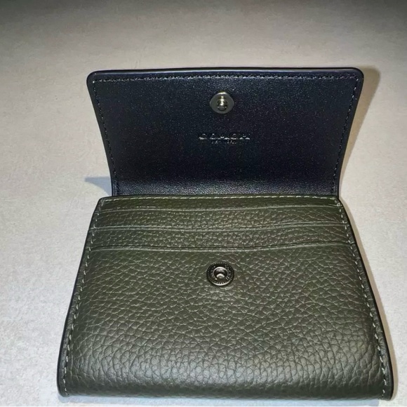 New Coach C3640G Olive Green wallet - Picture 2 of 4